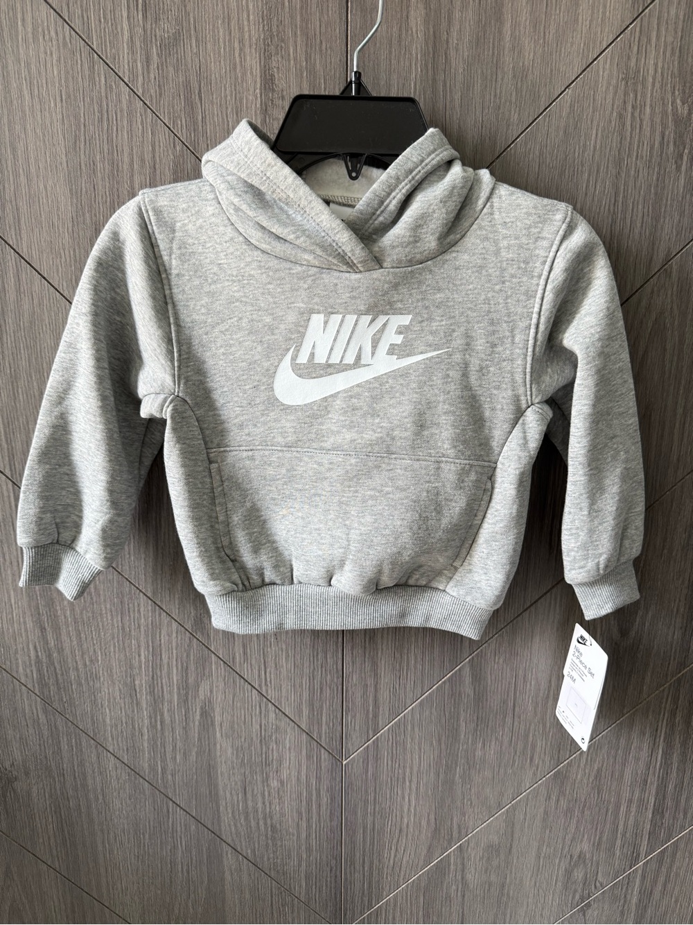 Nike Baby Light Gray Pullover Hoodie